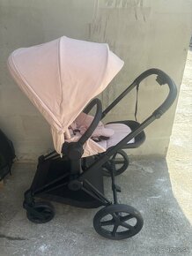 Športový kočík Cybex Priam Matt Black 2022, Peach Pink - 7