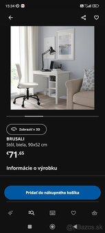 Stolík na počítač IKEA Brusali - 7