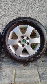 Alu disky 5x112 R15 original Skoda - 7