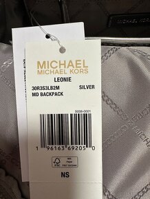 Strieborný ruksak Michael Kors - 7