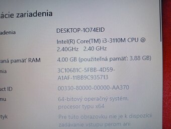 predám ntb HP / Intel core i3 / 4gb ram / ssd disk / HDMI - 7