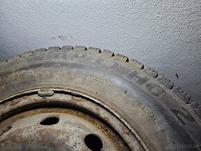 Plechové disky 5x118 + zimné pneu 195/70r15c - 7