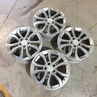 Strieborné Mercedes C disky 5x112 R17 ET48.5 - 7