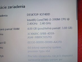 predám ntb HP / Intel core i3 / 4gb ram / ssd disk / HDMI - 7