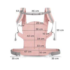 detský nosič Kinderkraft - ružový - 7