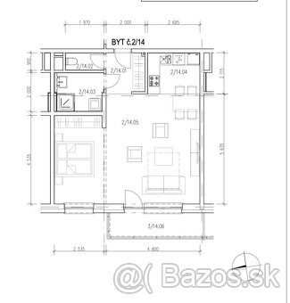 NA PREDAJ 2izbový byt - apartmán, ul. Jána Ondruša, Stupava. - 7