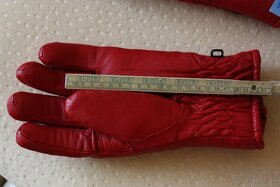 Kožené zimné rukavice pánske veľkosť L (už len biele) - 7