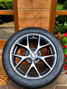 alu R17 5x120 zn. BBS, senzory, zimné pneu 225/50, BMW 3 - 7