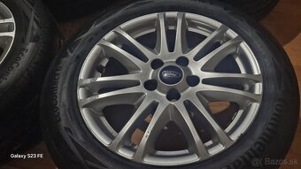 Predám letnú sadu alu disky Ford 5x108 R16 ,205/55 R16 - 7