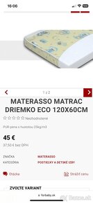 Cestovna postielka Zopa s matracom Materasso - 7