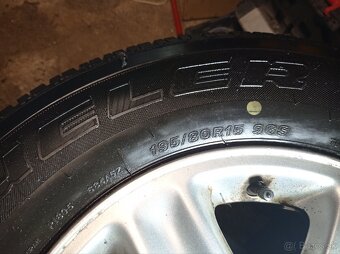 Predám disky a pneumatiky 195/80r15 na land Rover freelander - 7