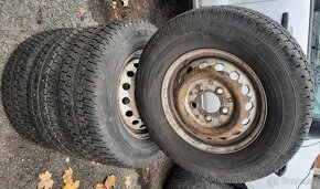 4 ks zimné pneu Matador 225/70 R15C na plechových diskoch - 7