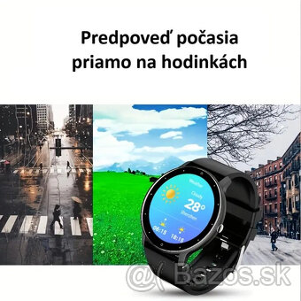 Fitness smart hodinky okrúhle, možnosť volania - 7