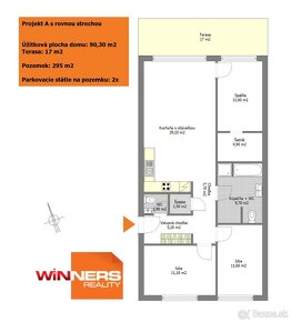 4-izb. 90m2 RD novostavba, 295m2 al.427m2 pozemok, Jánovce - 7