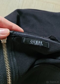 Guess cierne bandazovane bodycon saty na ramienka - 7