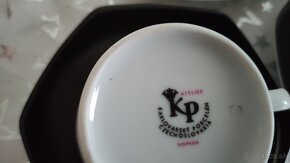 Kávová súprava karlovarský porcelán Czechoslovakia - 7