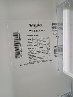 Kombinovaná chladnička s mrazničkou No Frost Whirlpool A+++ - 7