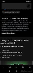 Philips 55"-  6000 series
Tenký LED TV s rozlíš. 4K UHD - 7