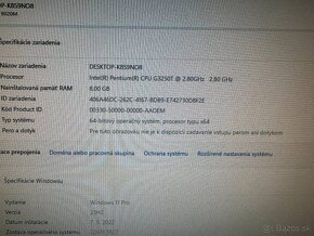 Mini počítač Dell.Intel Pentium 2x2,80GHz.8gb ram.128gbSSD - 7