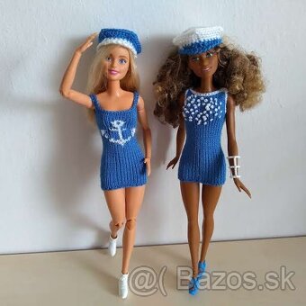 bábiky barbie moletky šaty oblečenie svetrík šiltovky - 7