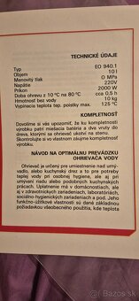 Elektricky ohrievač vody EO9401 - 7