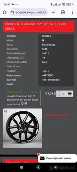 R18 5x112 mm BORBET čierne - 7