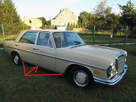 Mercedes W108,110,114,115 - spodné lišty - 7