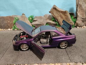 Prodám model 1:18 Nissan Skyline R34 GTR - 7