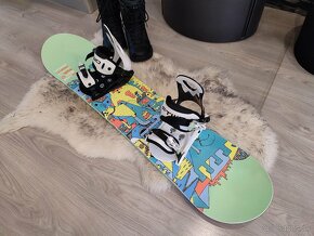 Snowboard komplet 115 cm s viazaním + topánky - 7