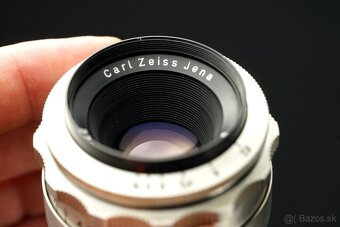 Objektiv Carl Zeiss Tessar 50mm f2,8 silver slim M42 - 7