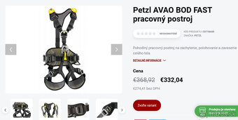 Petzl AVAO BOD FAST pracovný postroj - veľ. 1 alebo 2 - nový - 7