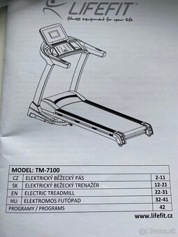 Bežecký pás LIFEFIT TM7100 - 7