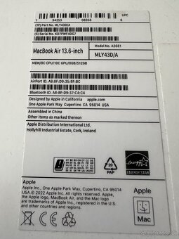 MacBook Air M2 13.6 8/512 gb Space grey v záruke - 7