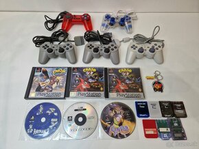 PlayStation 1 v krabici + 2 ovládače a hry - 7