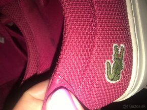 LACOSTE originál damske fuksia tenisky 39/40 - 7