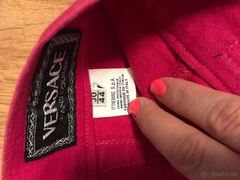 VERSACE originál fuksia sukna M/L - 7