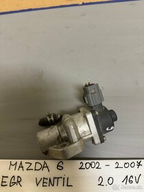 Mazda 6  alternator,EGR,Servo čerpadlo,radio a iné - 7