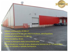 VÝROBNÁ HALA o rozlohe 5.400m², okres Topoľčany - 7