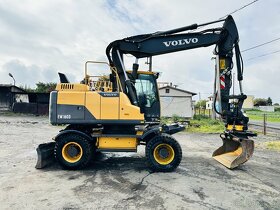 Kolové rypadlo VOLVO EW160D, rototilt Engcon s kleštěmi - 7