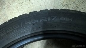 4 ks ZIMNÉ 225/45 R17 91H NOKIAN cca 6-7 mm rok 2021 a 2018 - 7