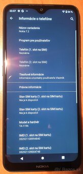 Nokia 7.2 4GB/64GB 3500 mAh baterka TOP STAV - 7