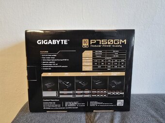 750w modulárny zdroj - Gigabyte P750GM - TOP CENA - 7