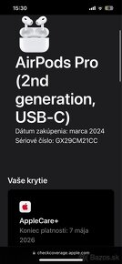 Nové originálne Apple AirPods 2 Pro so zárukou do 2025 - 7