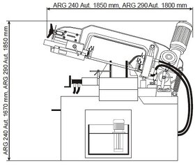 PILOUS ARG 240 CF-NC - AUTOMATICKÁ PÁSOVÁ PILA NA KOV - CZ - 7