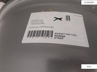 Mercedes C, E, S alu disky 5x112 R18 dvojrozmer 1224 - 7