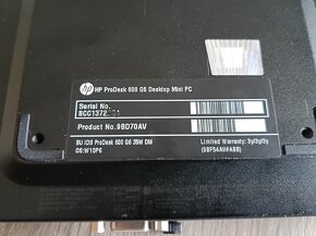 HP ProDesk 600 G6 Mini HTPC - záruka 03/ 2027+DVDRW mechanik - 7