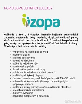 Lehátko Zopa lullaby gray - 7