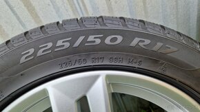 Zimná sada originál Audi A4, 5x112 R17 + pneu 225/50 R17 - 7