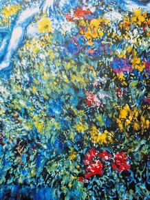 MARC CHAGALL – Bouquet Ardent (bez rámu) Litografická tlač - 7