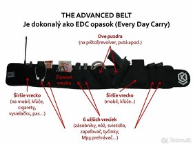 Opasok na skryté nosenie zbrane, mobilu, peňazí, kľúčov... - 7